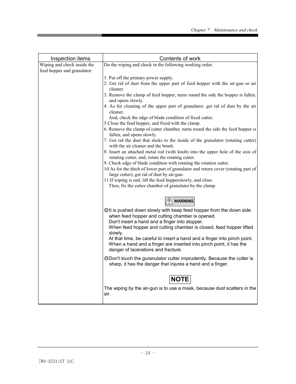 AEC Colortronic MS Series Screenless Granulator User Manual | Page 29 / 43