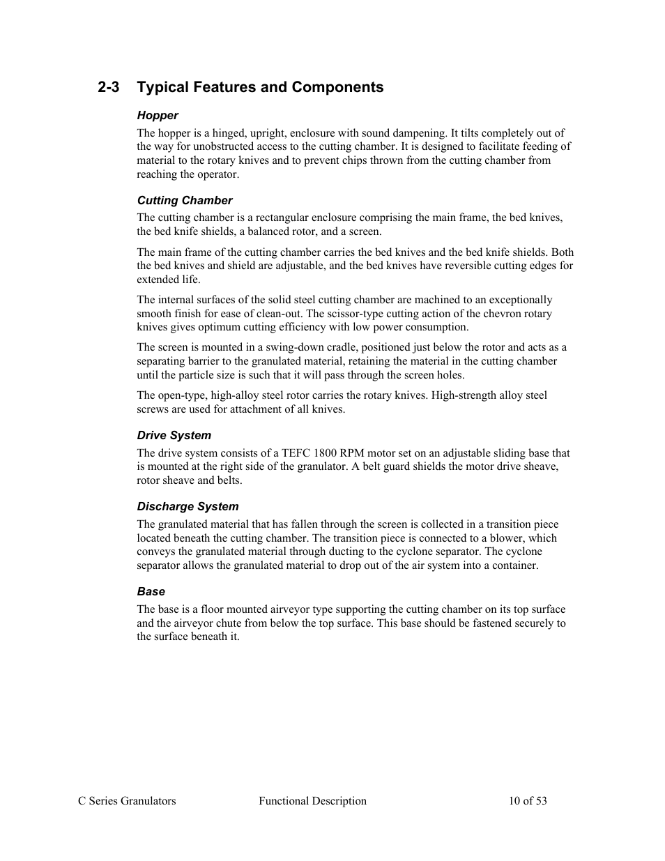 3 typical features and components | AEC Colortronic MSH Series 2039 User Manual | Page 10 / 53