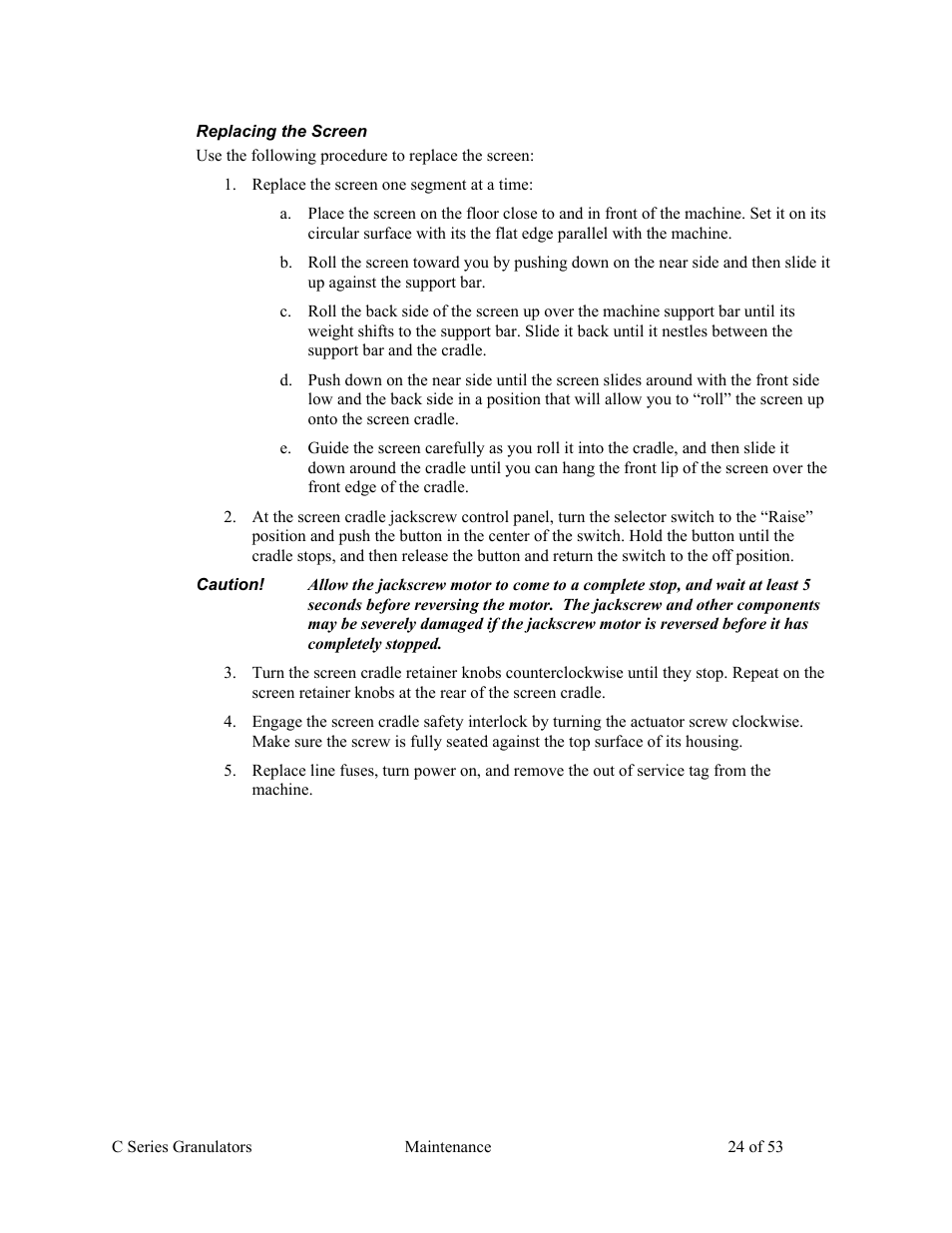 AEC Colortronic MSH Series 2039 User Manual | Page 24 / 53