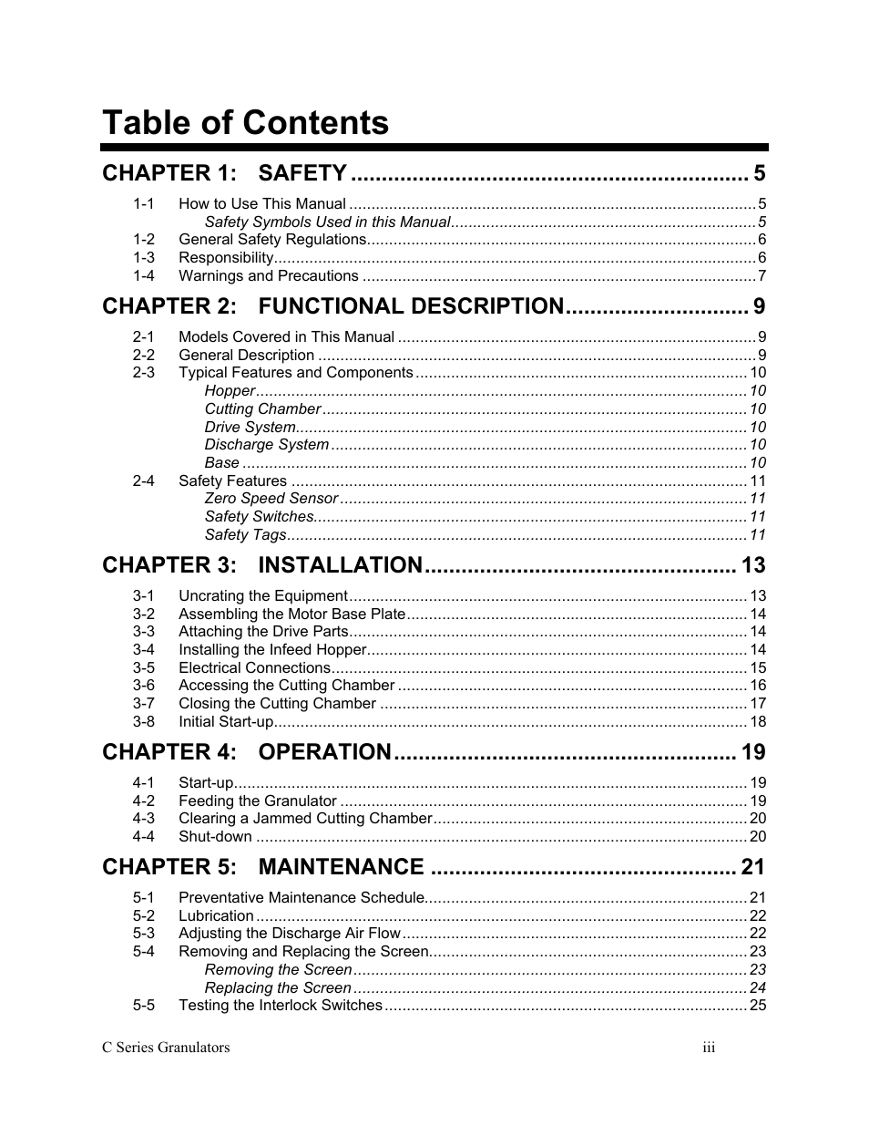 AEC Colortronic MSH Series 2039 User Manual | Page 3 / 53