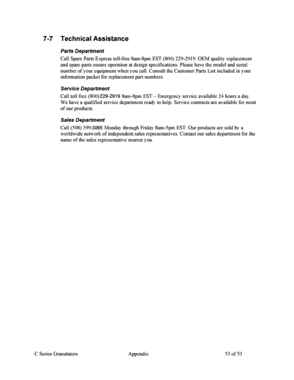 AEC Colortronic MSH Series 2039 User Manual | Page 53 / 53