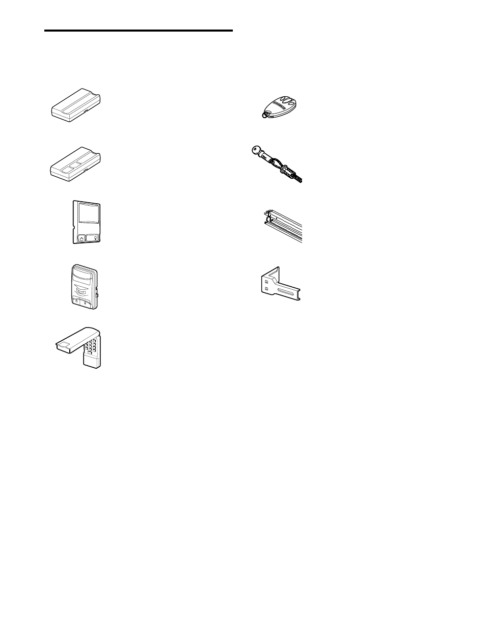 Accessories | Chamberlain 7902 K User Manual | Page 39 / 40