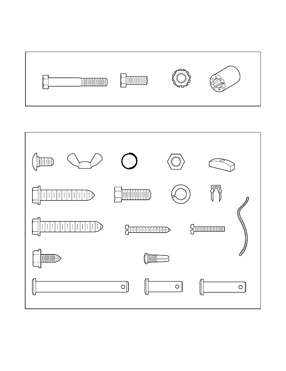 Hardware inventory, Assembly hardware installation hardware | Chamberlain 7902 K User Manual | Page 7 / 40