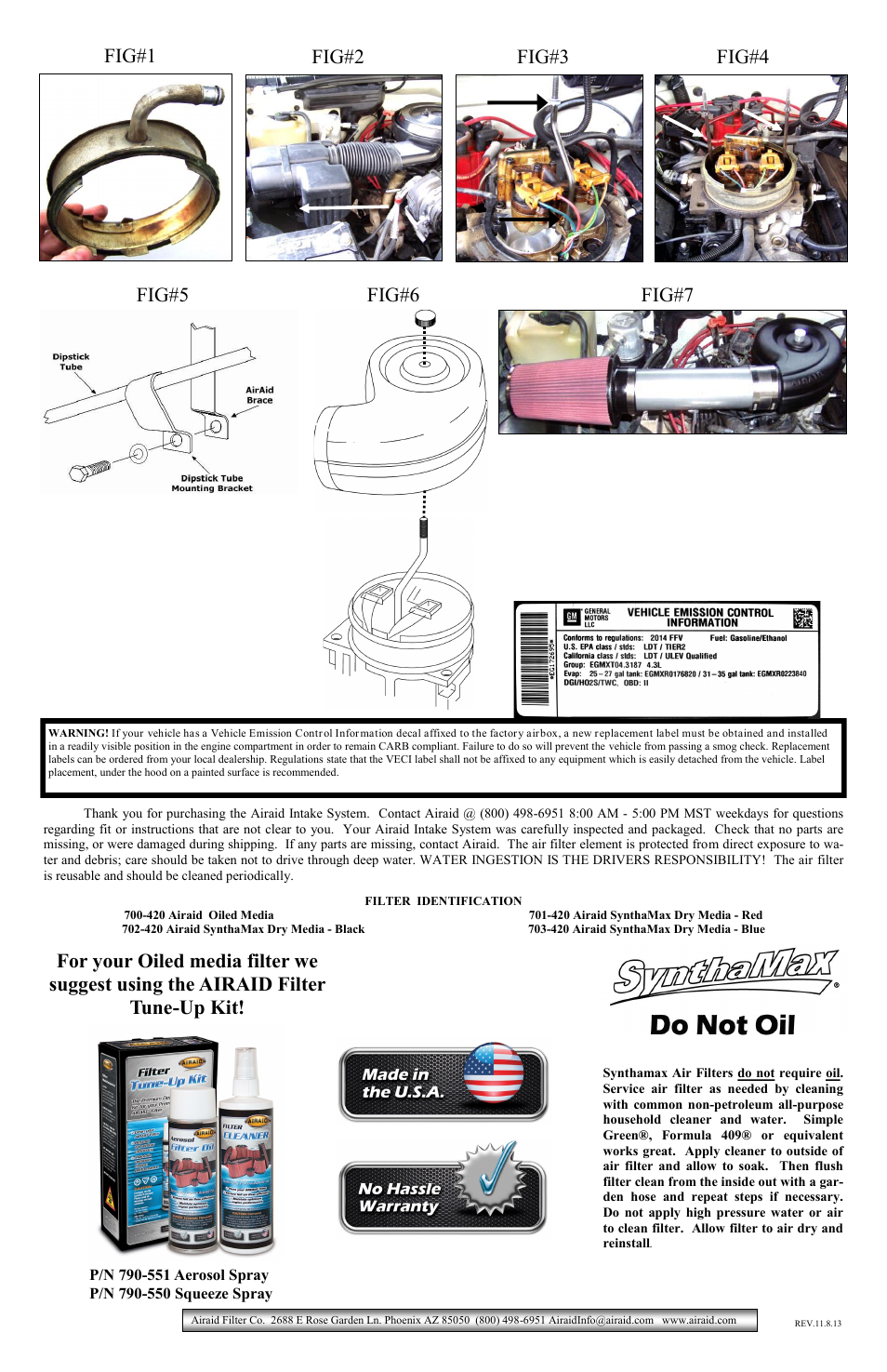 Airaid 200-104 User Manual | Page 2 / 2