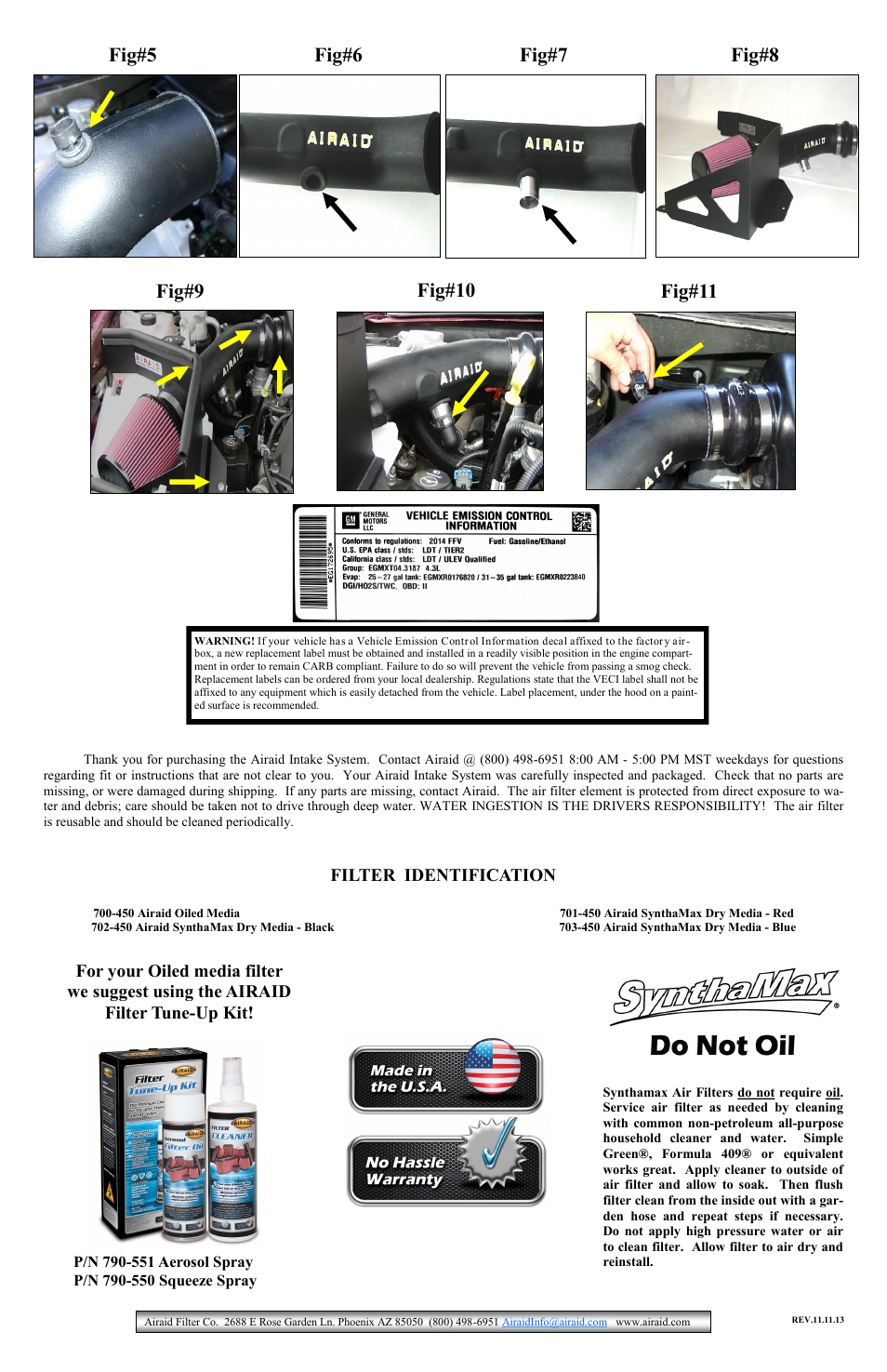 Airaid 200-126-1 User Manual | Page 2 / 2