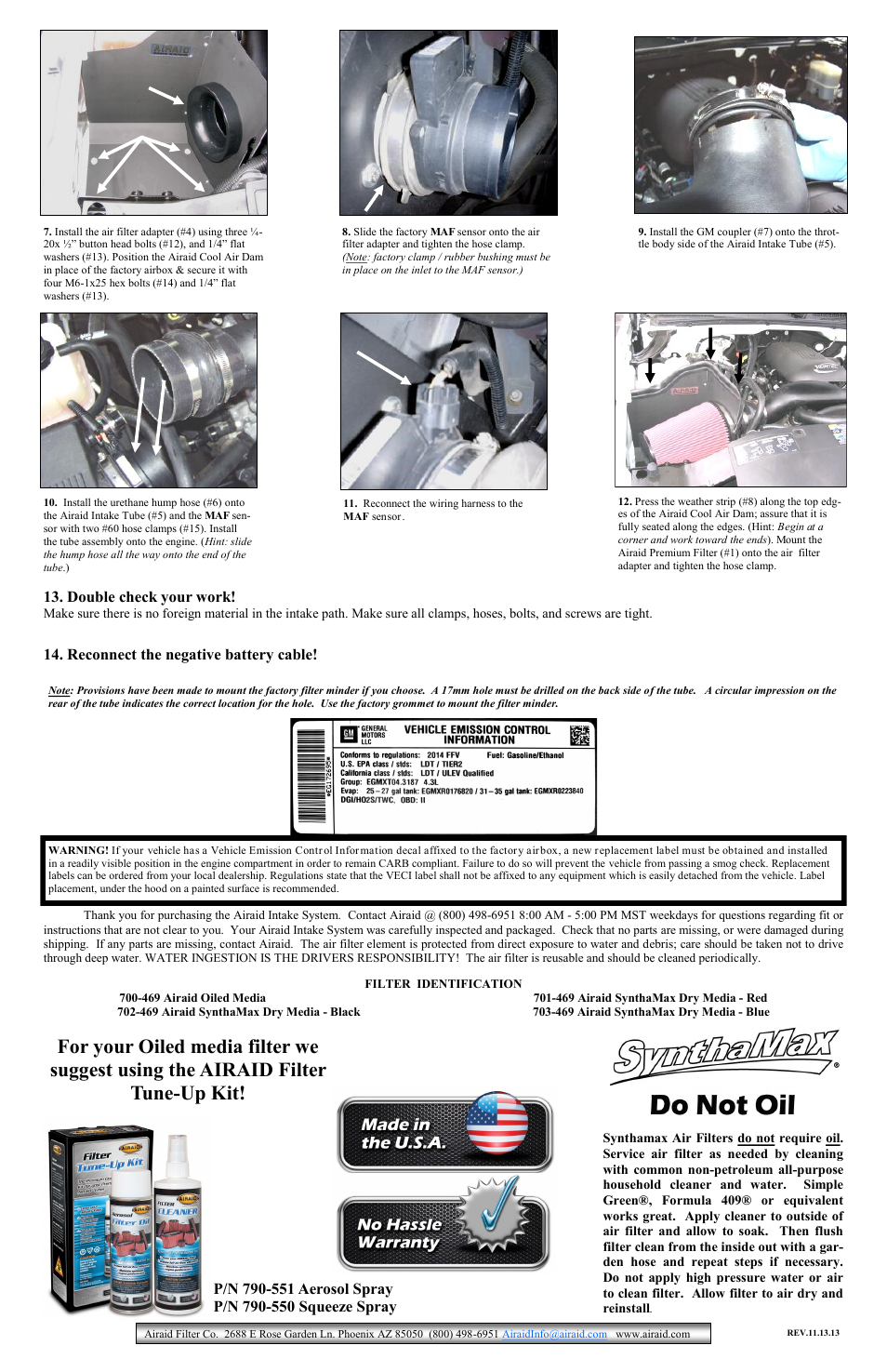 Airaid 200-145 User Manual | Page 2 / 2