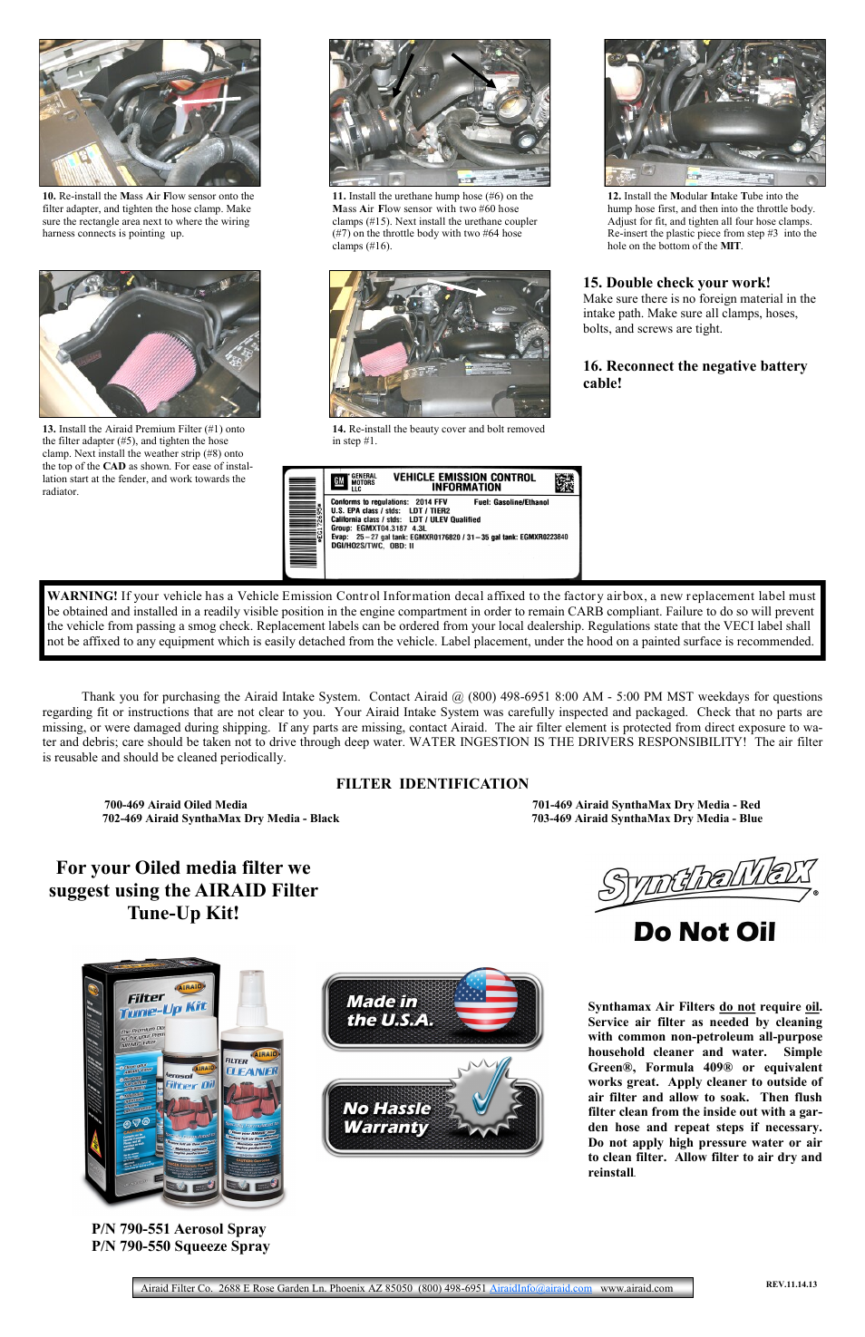 Airaid 200-186 User Manual | Page 2 / 2