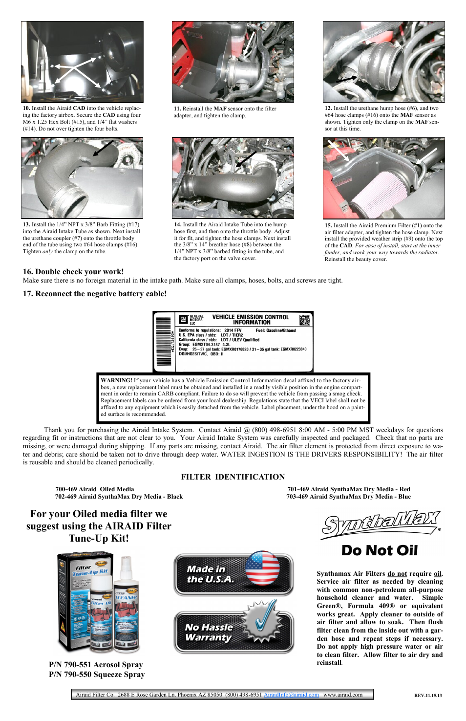 Airaid 200-197 User Manual | Page 2 / 2