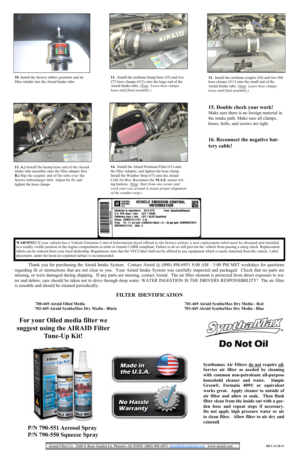 Airaid 200-266 User Manual | Page 2 / 2