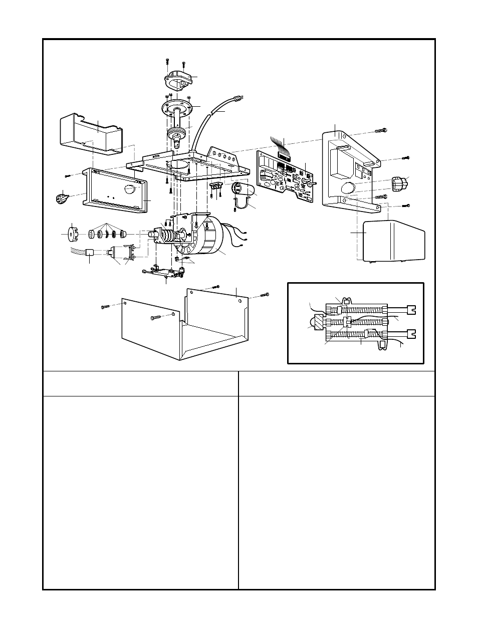 Opener assembly parts, Repair parts | Chamberlain 1270LMC User Manual | Page 33 / 36