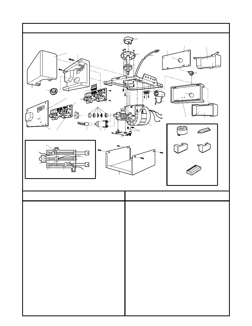 Opener assembly parts, Repair parts | Chamberlain 2000E - 1/3 HP User Manual | Page 27 / 28