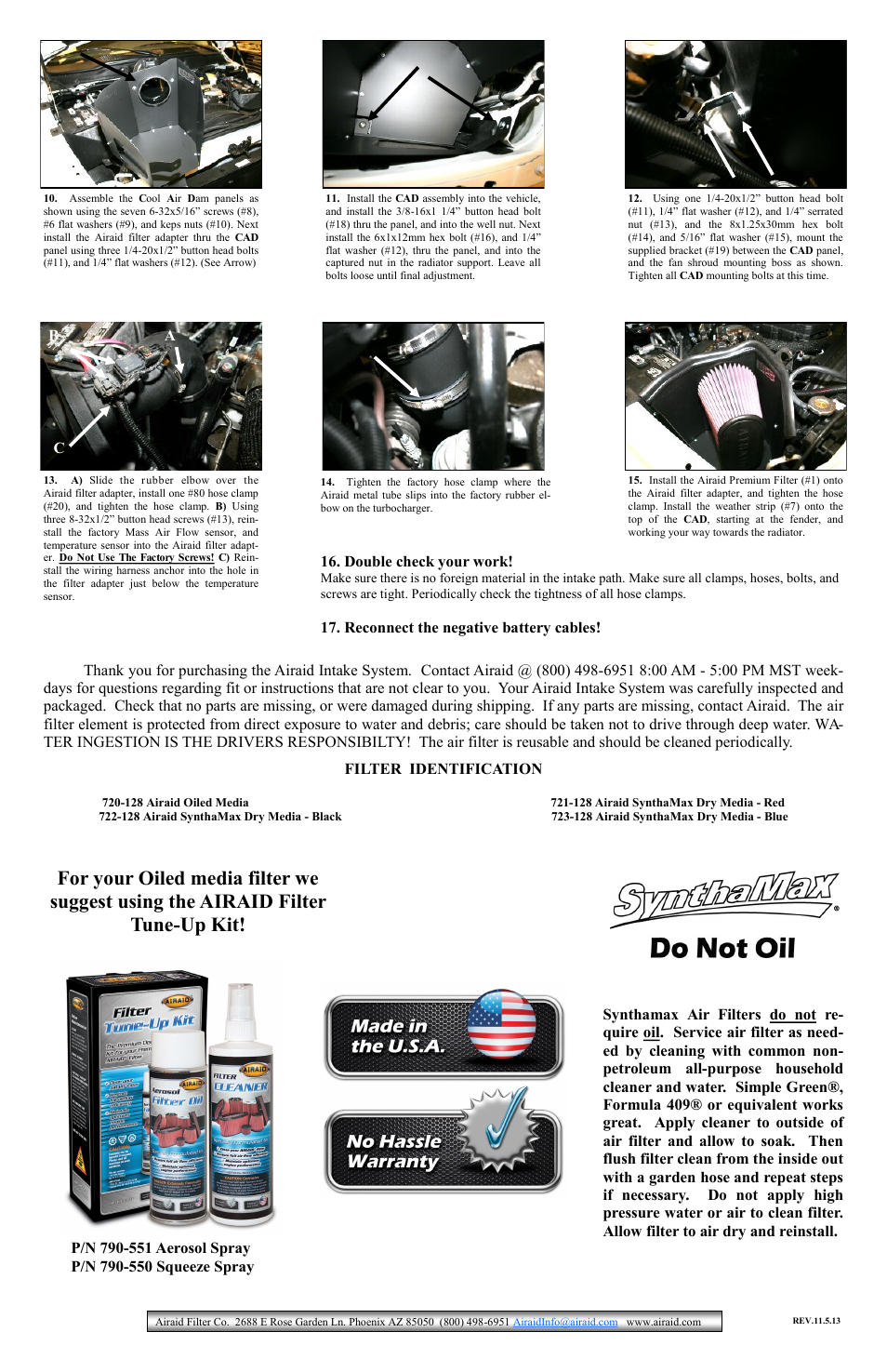Airaid 300-209 User Manual | Page 2 / 2