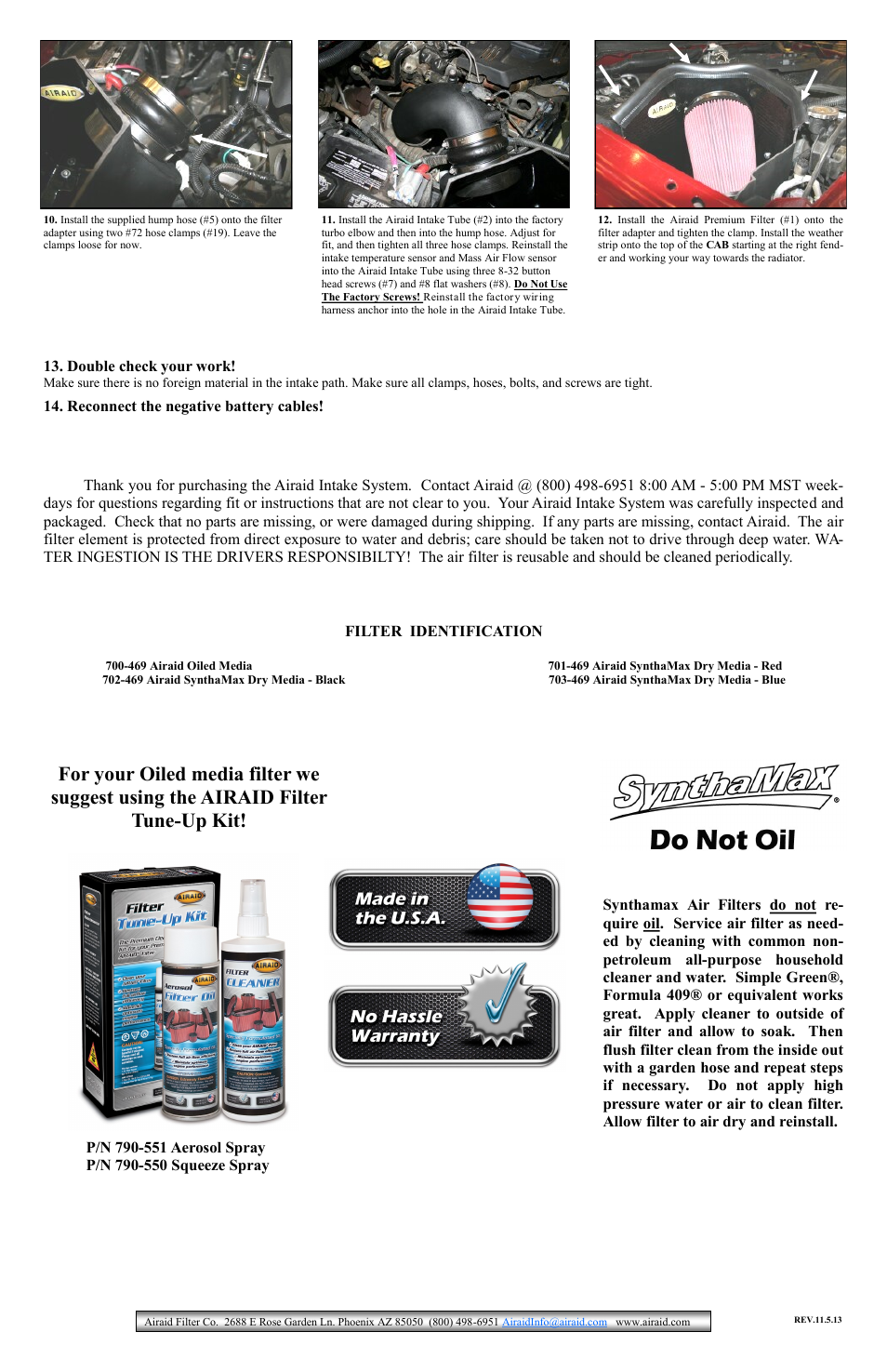 Airaid 300-221 User Manual | Page 2 / 2