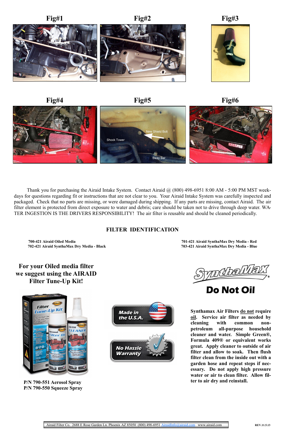 Airaid 310-110 User Manual | Page 2 / 2