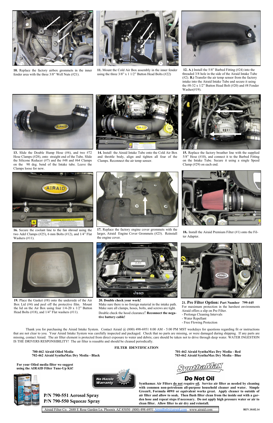 Airaid 310-132 User Manual | Page 2 / 2