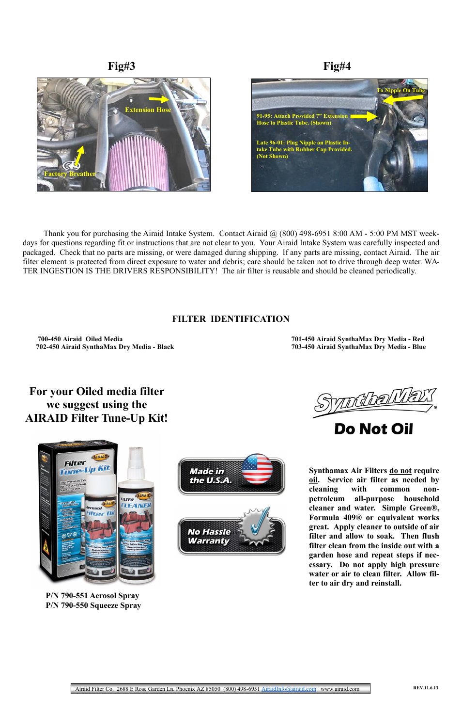 Airaid 310-136 User Manual | Page 2 / 2