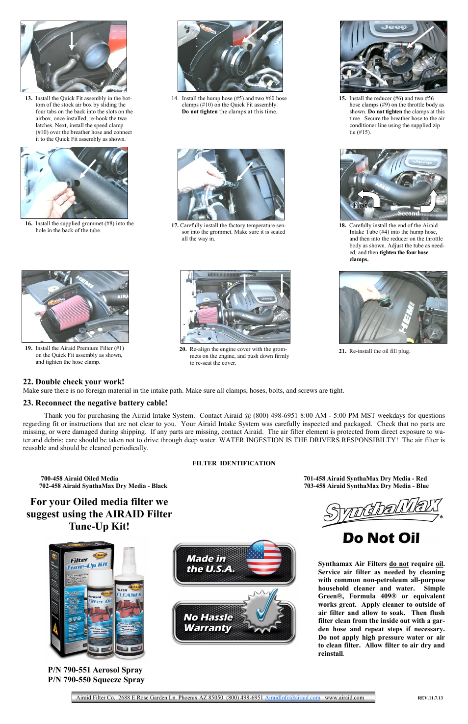 Airaid 310-200 User Manual | Page 2 / 2