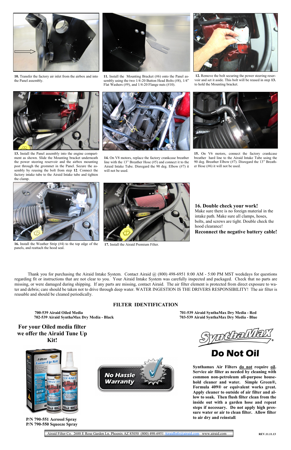 Airaid 310-212 User Manual | Page 2 / 2