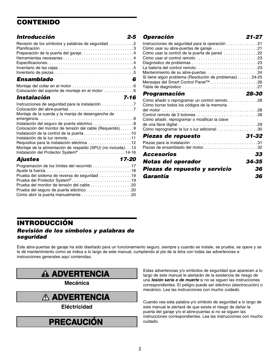 Chamberlain 3800E User Manual | Page 38 / 72