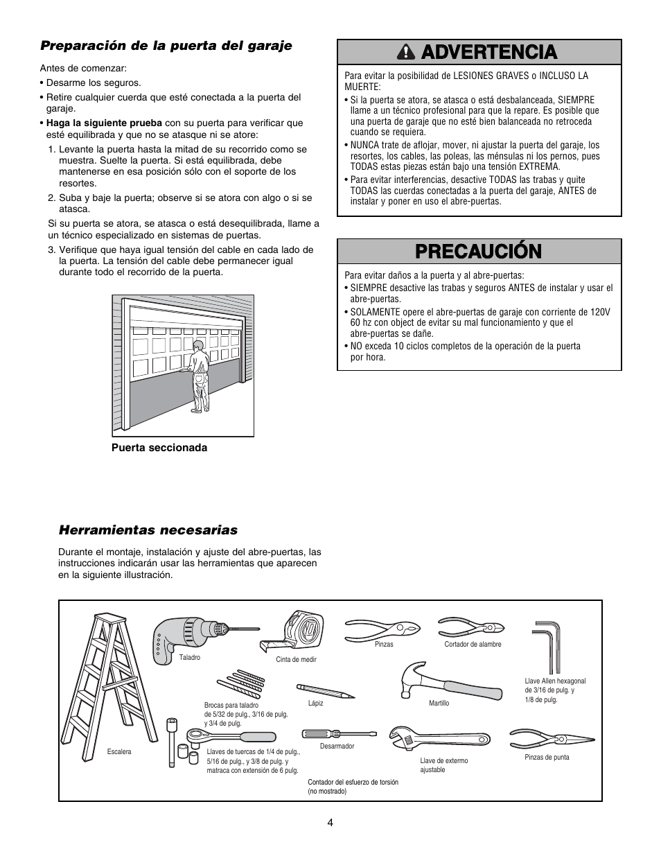 Chamberlain 3800E User Manual | Page 40 / 72