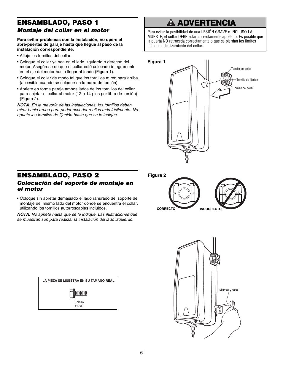 Ensamblado, paso 1, Ensamblado, paso 2 | Chamberlain 3800E User Manual | Page 42 / 72