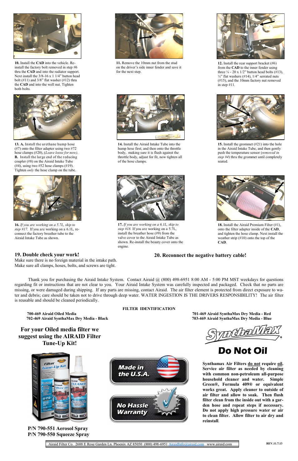 Airaid 350-199 User Manual | Page 2 / 2