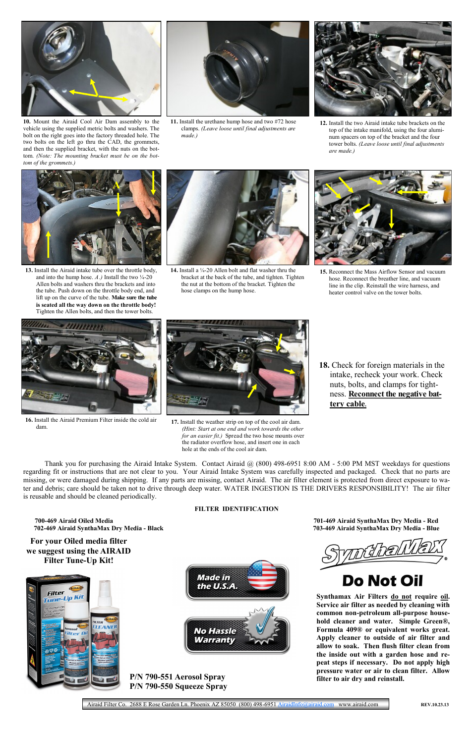 Airaid 400-166 User Manual | Page 2 / 2