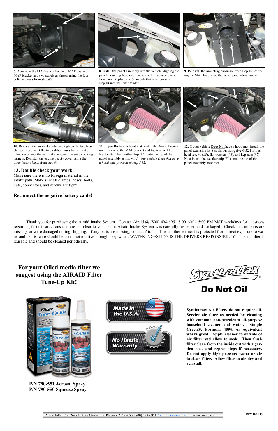 Airaid 400-241 User Manual | Page 2 / 2