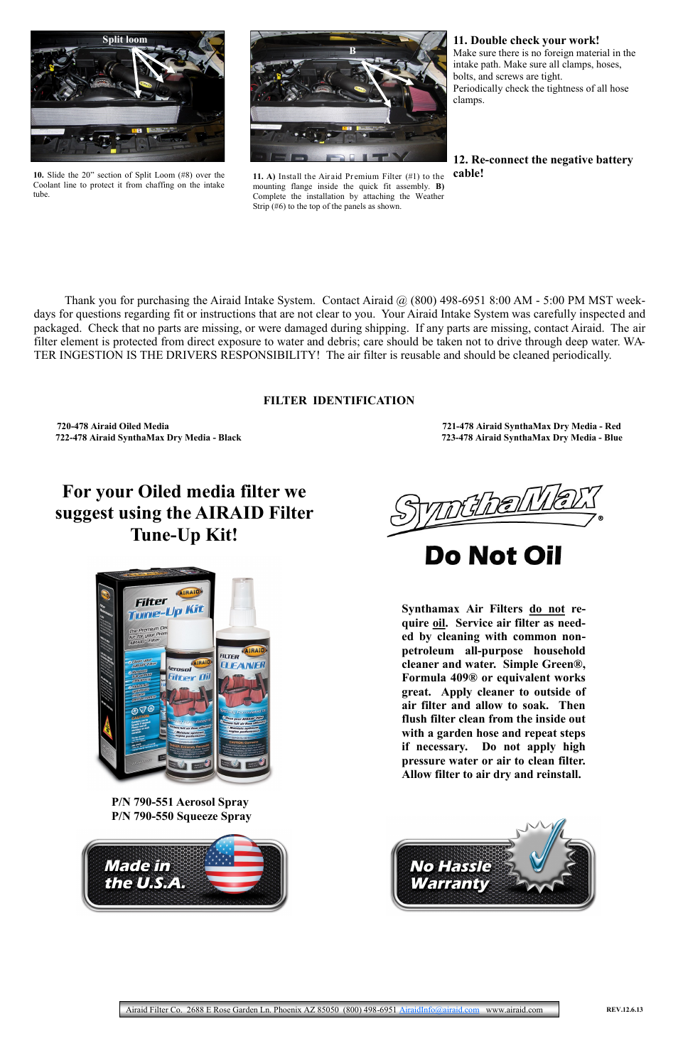 Airaid 400-273 User Manual | Page 2 / 2