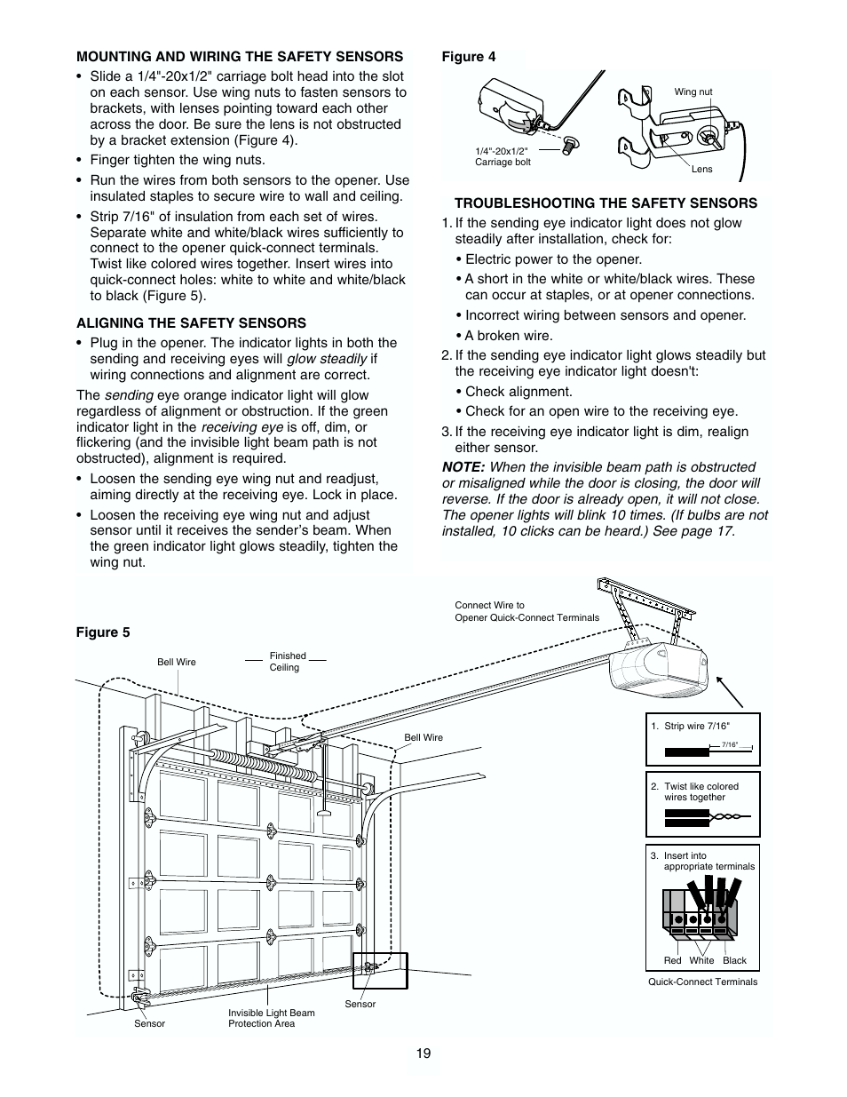 Chamberlain 2565 1/2 HP User Manual | Page 19 / 36