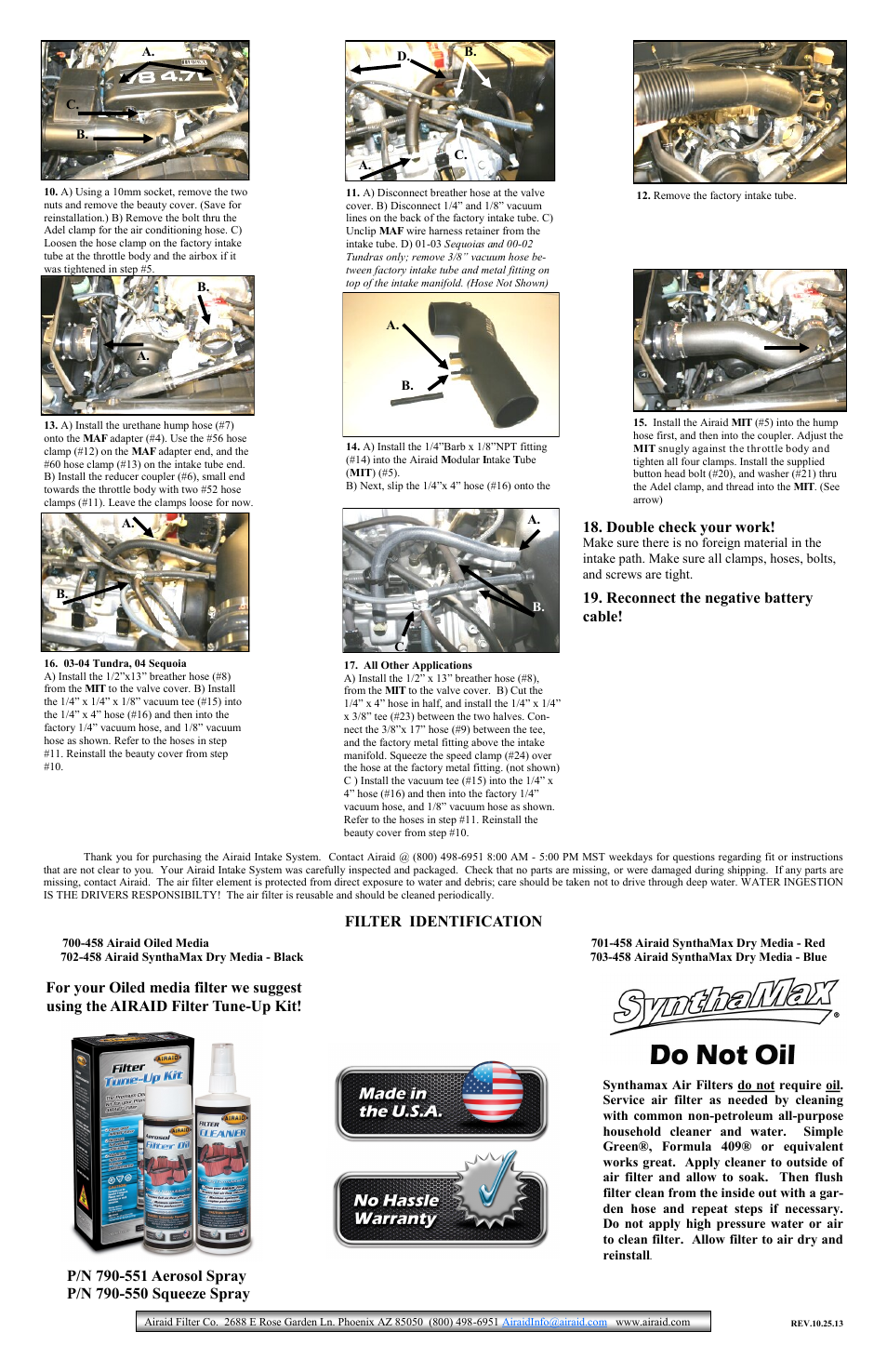 Airaid 510-163 User Manual | Page 2 / 2