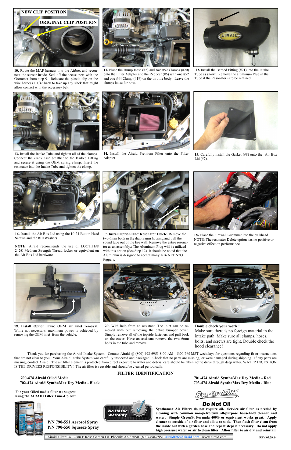 Airaid 510-307 User Manual | Page 2 / 2