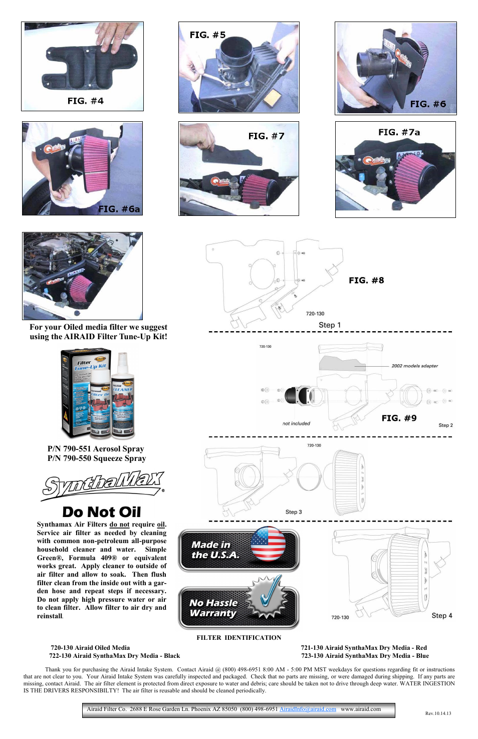 Airaid 520-130 User Manual | Page 2 / 2