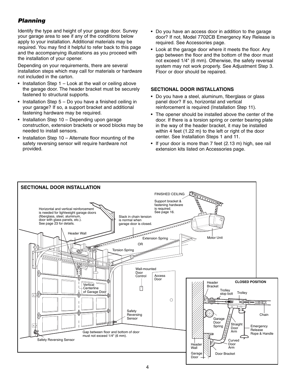 Planning | Chamberlain SECURITY HD200DM User Manual | Page 4 / 40