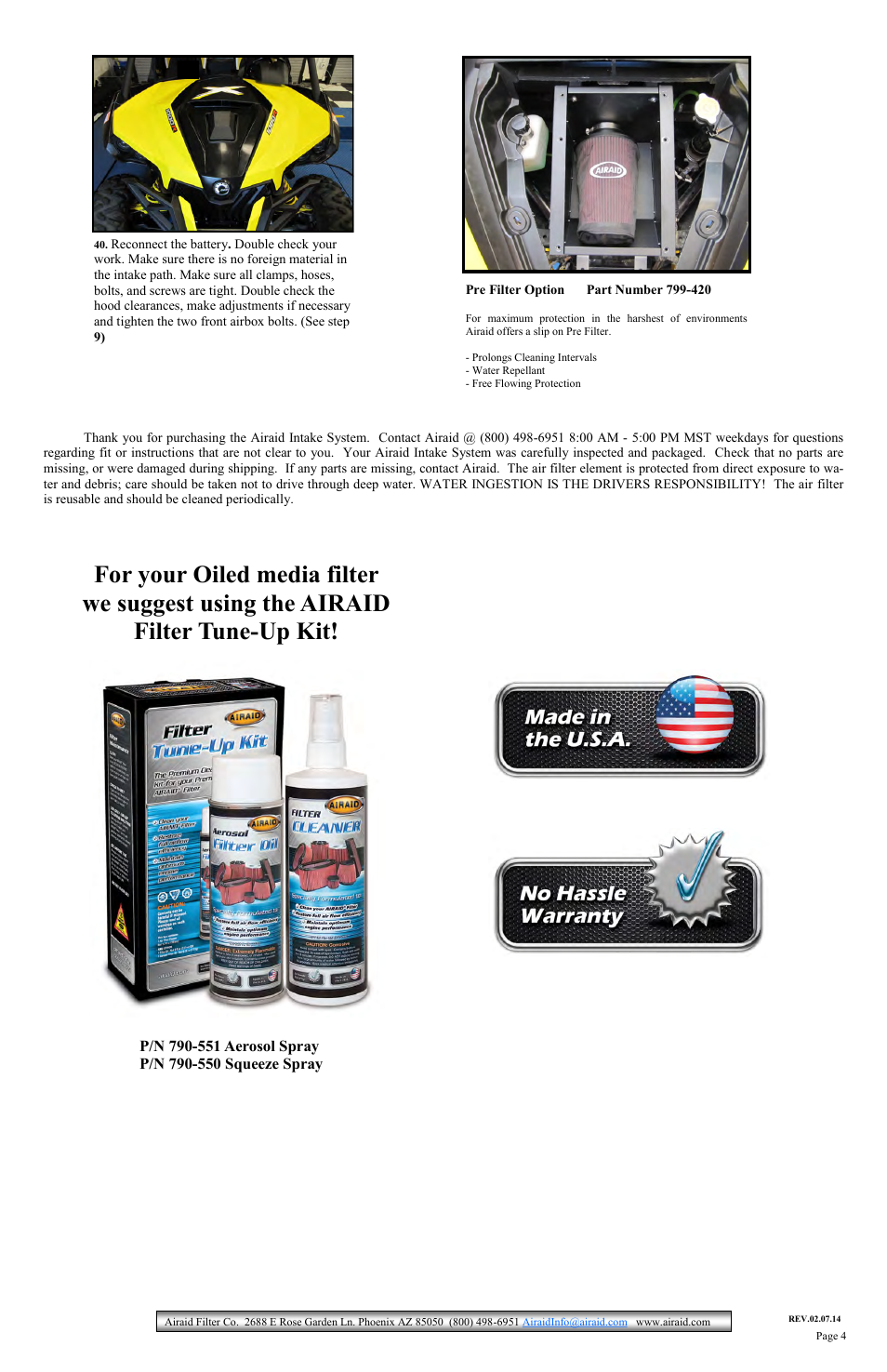 Airaid 883-290 User Manual | Page 4 / 5
