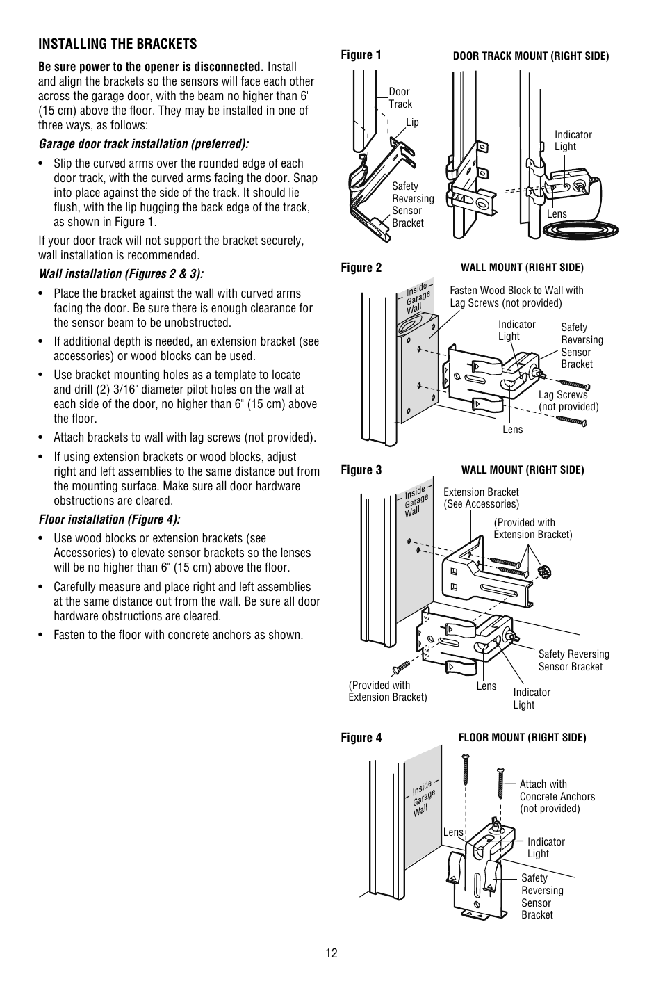 Chamberlain 3130M 1/3 HP User Manual | Page 12 / 36