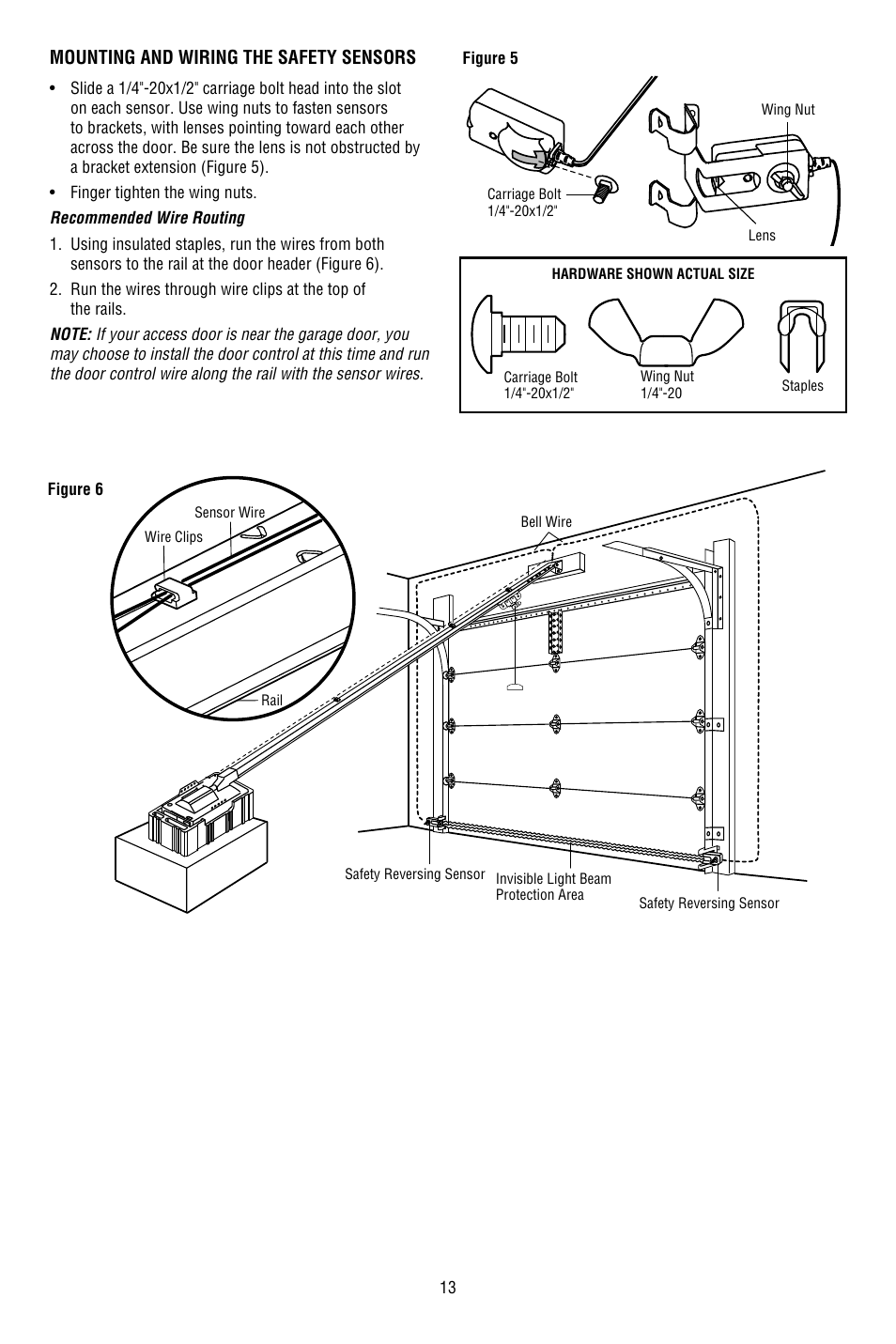 Chamberlain 3130M 1/3 HP User Manual | Page 13 / 36