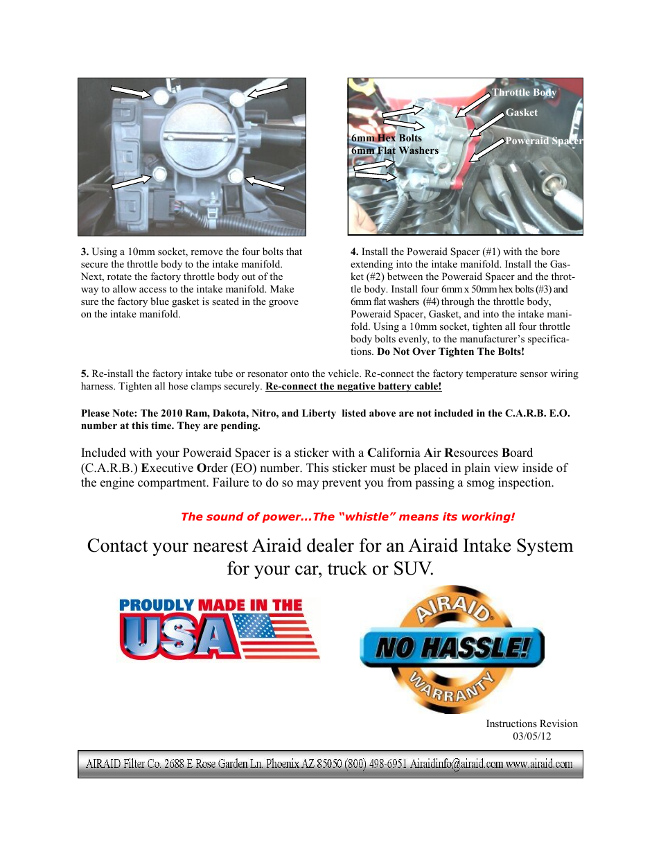 Airaid 310-618 User Manual | Page 2 / 2