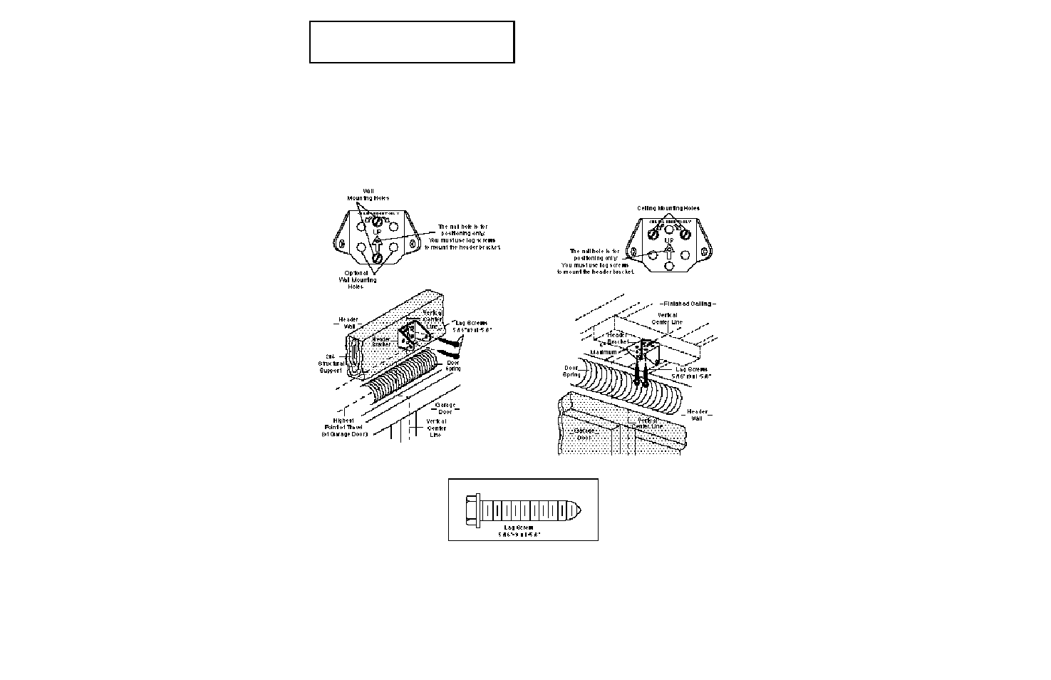 2) install the header bracket, Installation step 2 | Chamberlain 2000SDC-R User Manual | Page 10 / 36