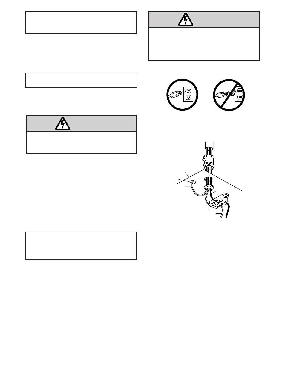 8) electrical requirements, 9) complete safety reversing sensorinstallation, Warning | Installation step 8, Installation step 9, Electrical requirements, Complete safety reversing sensor installation | Chamberlain 2000SDC-R User Manual | Page 18 / 36