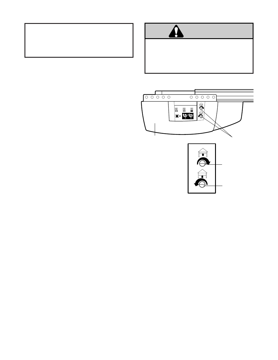 Adjustment section, 1) adjust the up and down limits, Warning | Adjustment step 1, Adjust the up and down limits, How and when to adjust the limits | Chamberlain 2000SDC-R User Manual | Page 24 / 36