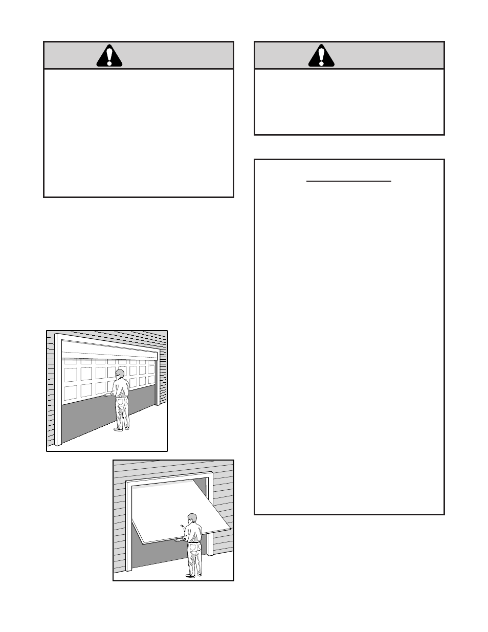 Safety information and precautions, Hardware supplied, Warning caution caution | Chamberlain 2000SDC-R User Manual | Page 3 / 36