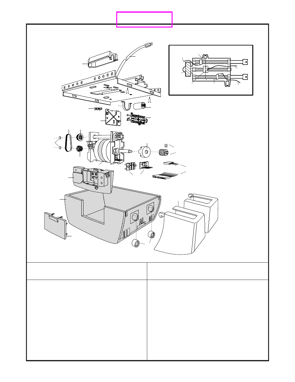 Opener power unit parts, Repair parts | Chamberlain 2000SDC-R User Manual | Page 33 / 36