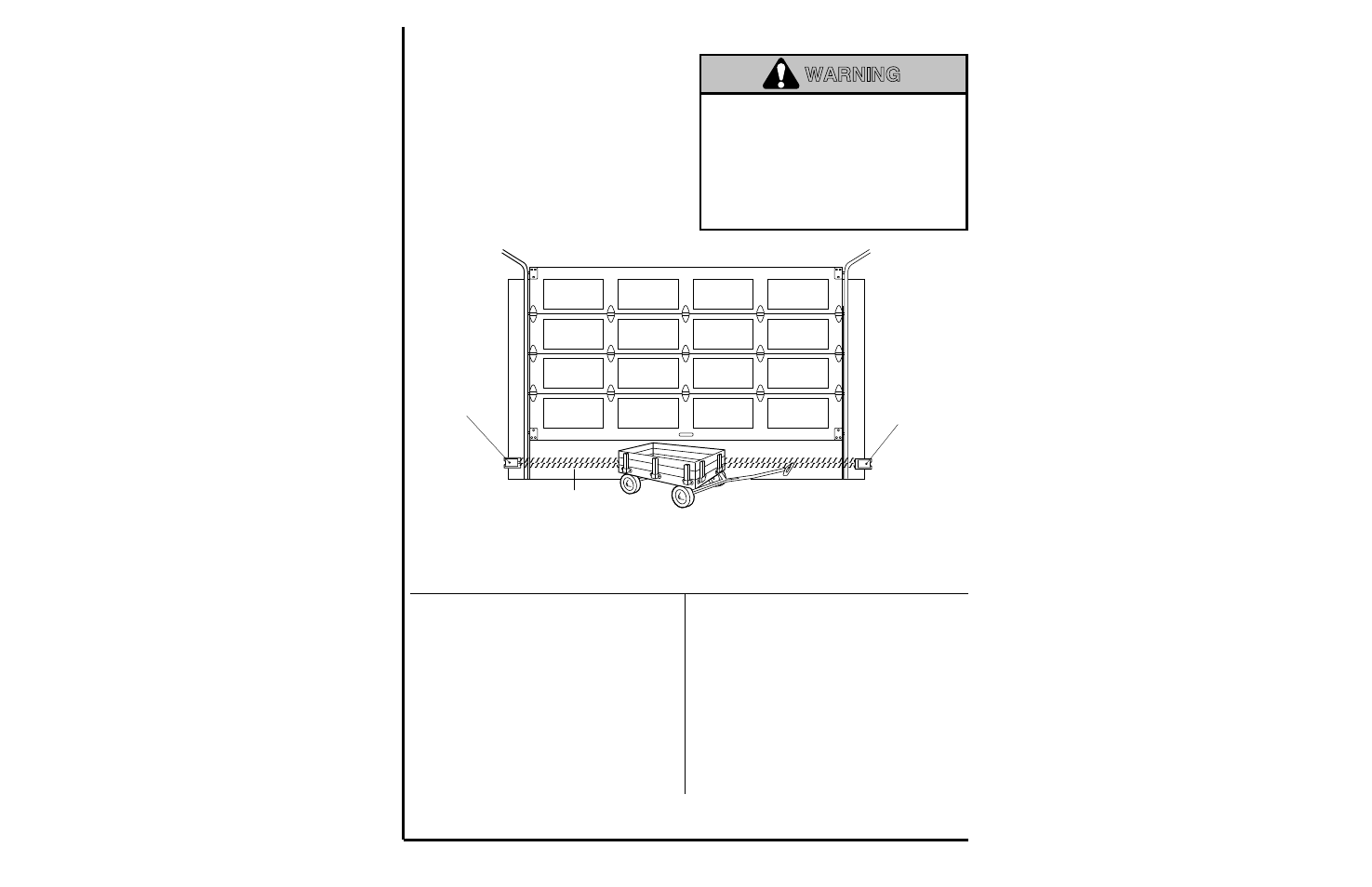 Warning, Figure 1 | Chamberlain 1200 User Manual | Page 21 / 40