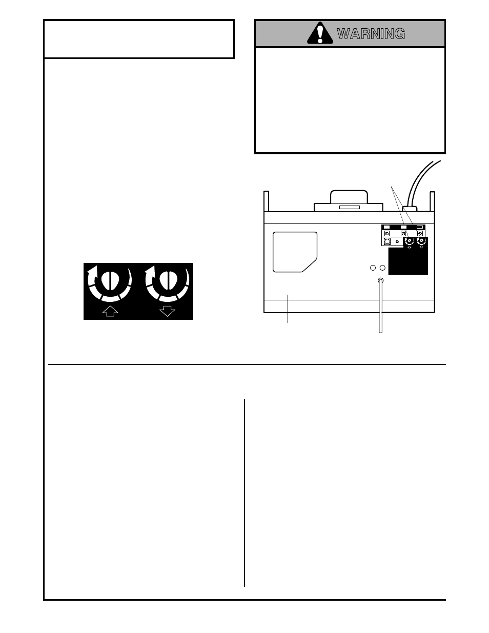 2) adjust the force, How and when to adjust the forces, Warning | Adjustment step 2, Adjust the force | Chamberlain 1200 User Manual | Page 29 / 40