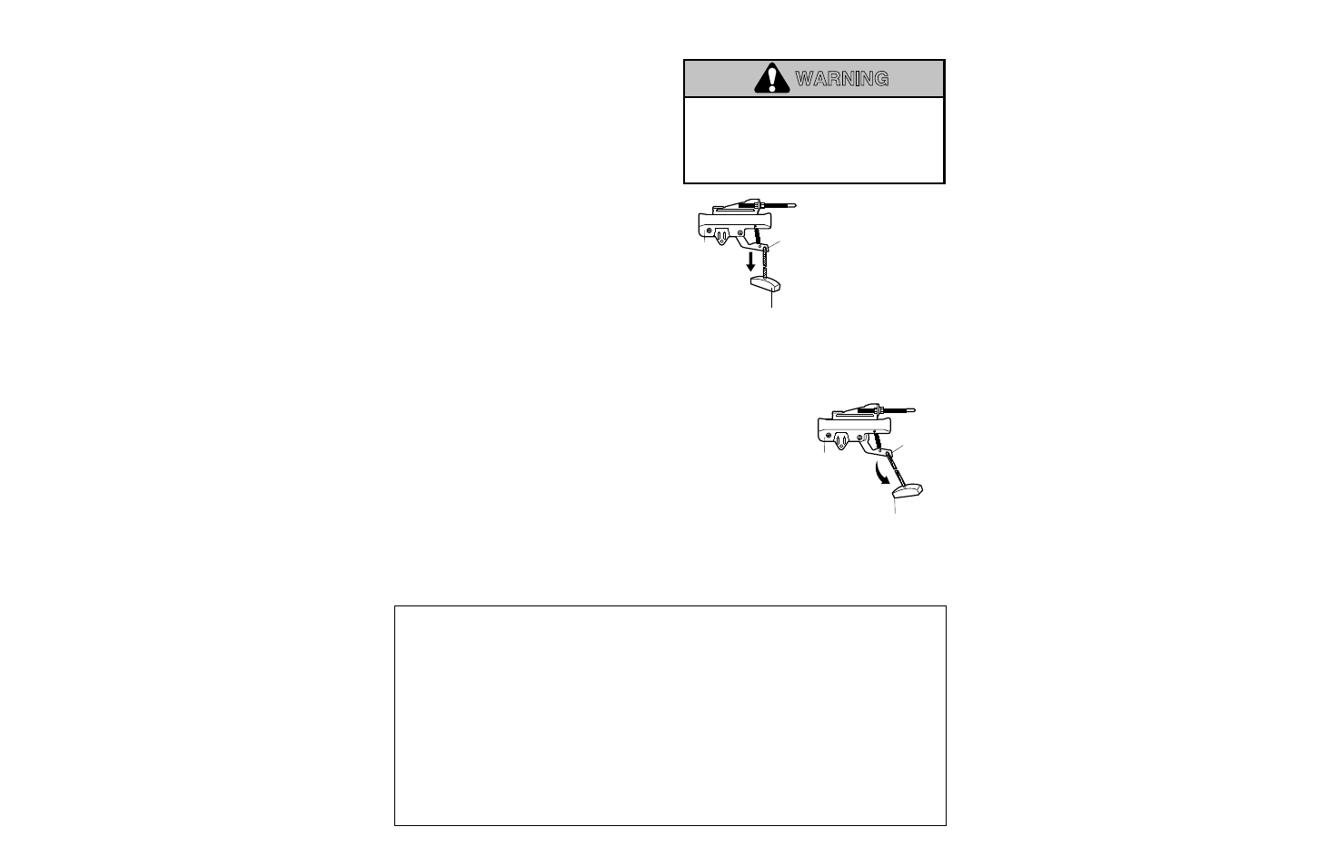 Operation of your opener, Warning, Operation of the door controls | Chamberlain 1200 User Manual | Page 32 / 40