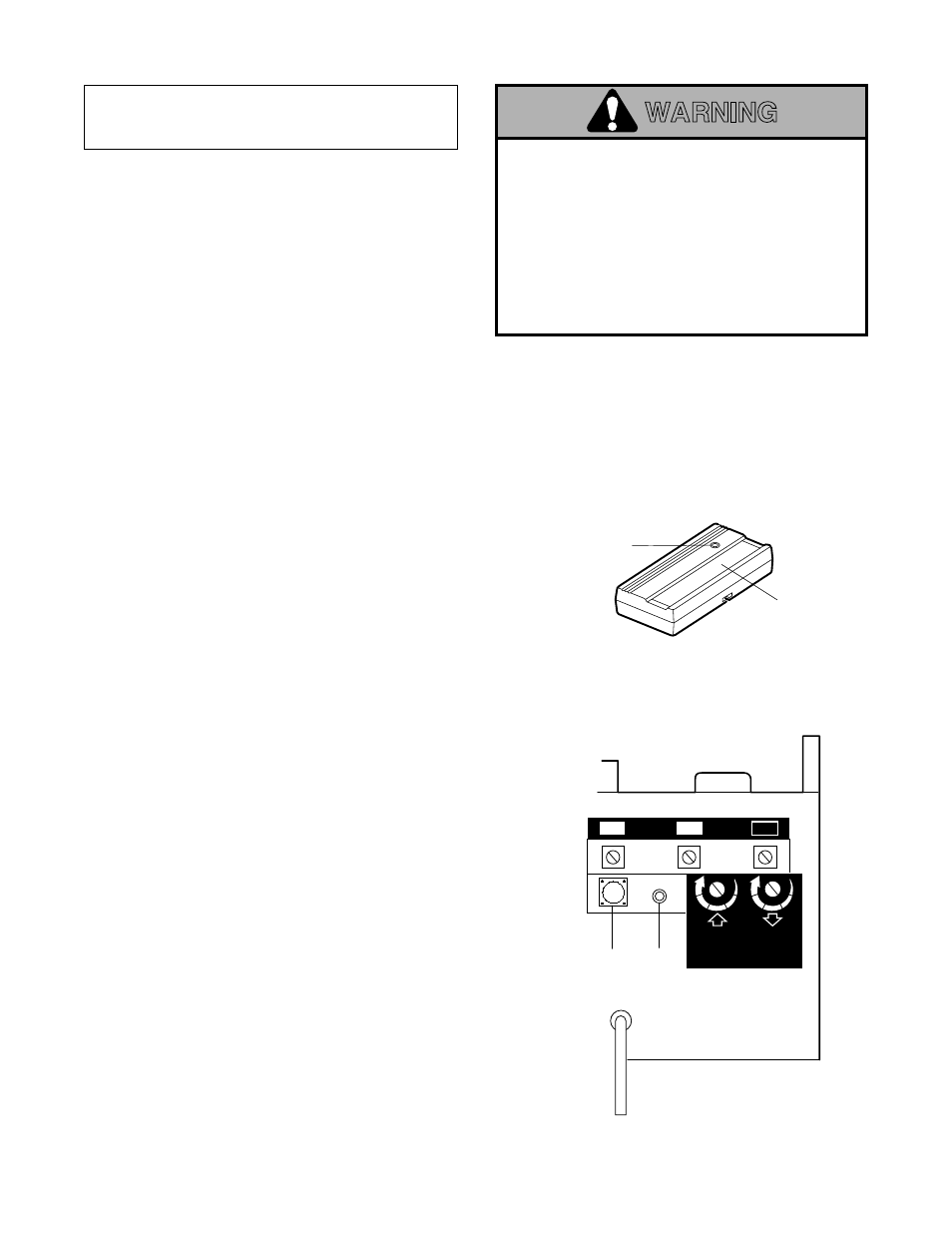 Receiver and remote control programming, Warning, Figure 1 figure 2 | Chamberlain 1200 User Manual | Page 33 / 40