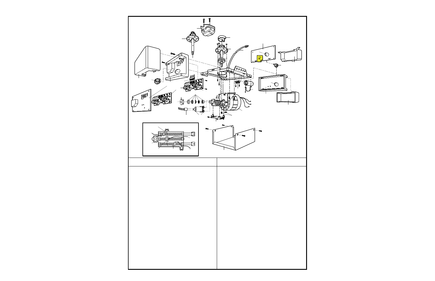 Opener assembly parts, Repair parts | Chamberlain 1200 User Manual | Page 37 / 40