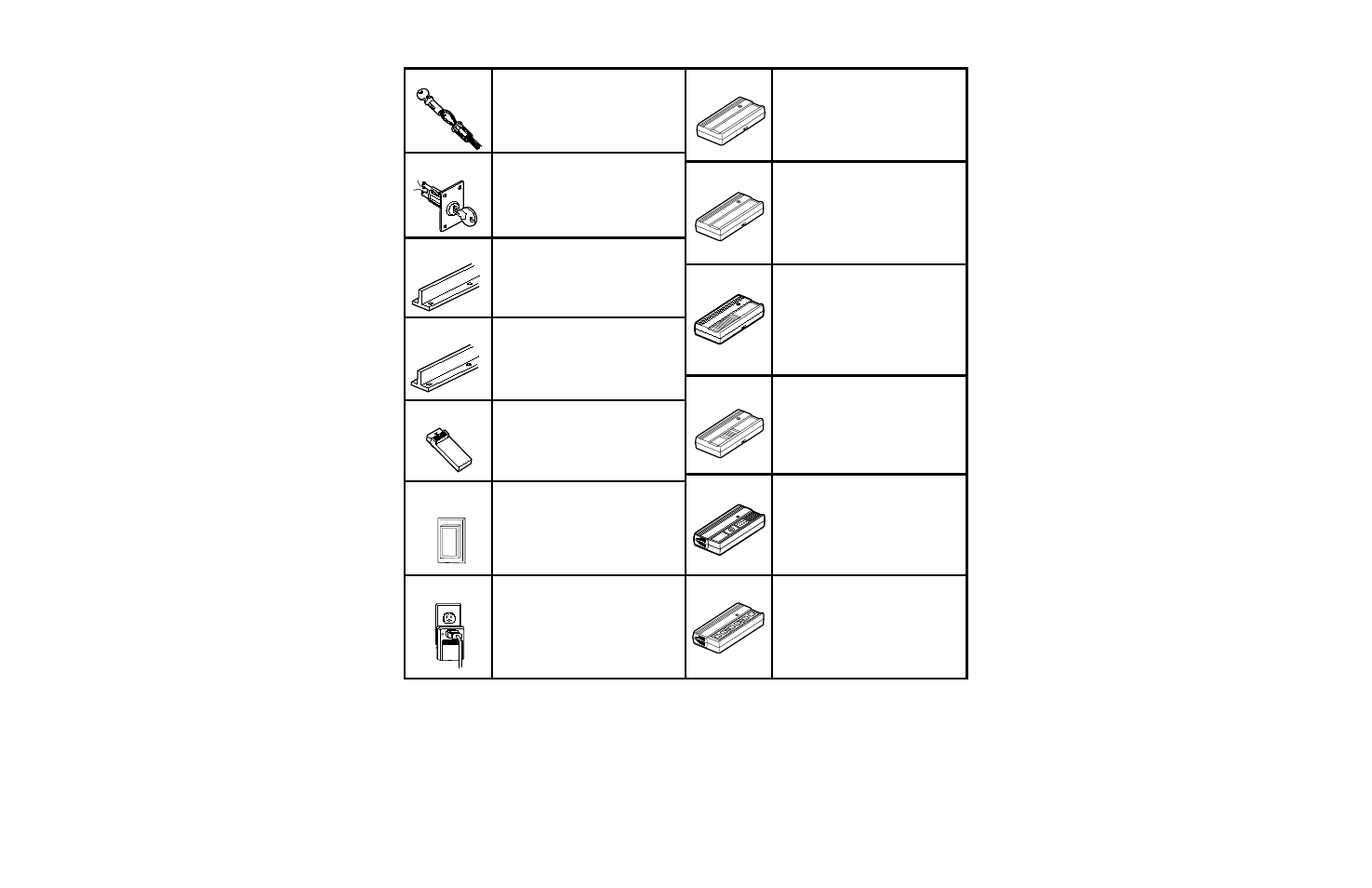 Accessories, Accessories available for your opener | Chamberlain 1200 User Manual | Page 38 / 40