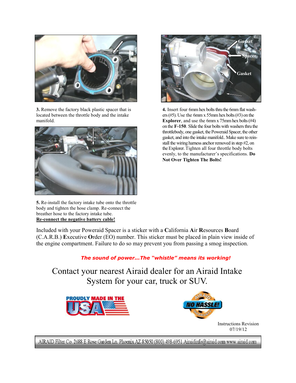 Airaid 400-619 User Manual | Page 2 / 2